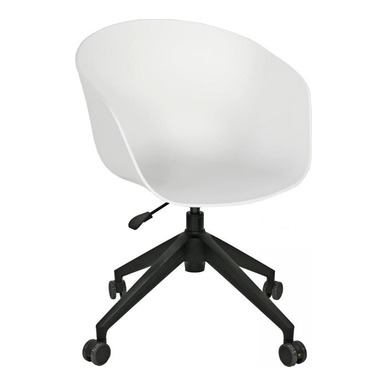 massive beyaz plastik 4lü plastik tekerlekli ayak çalışma koltuğu