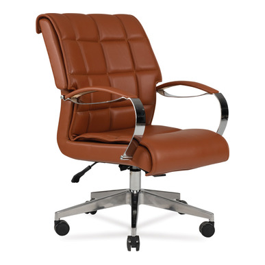 matin deri dikişli tasarım krom şef koltuğu - küçük detay görsel 2