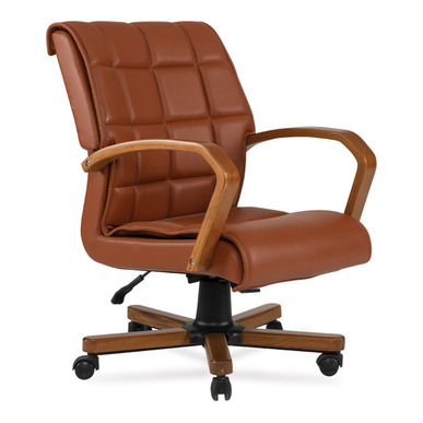 matin deri dikişli tasarım şef koltuğu - küçük detay görsel 2