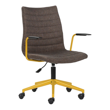 mosa kumaş döşemeli metal ayak şef koltuğu