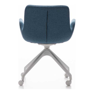 nosva döner mekanizmalı beyaz ayaklı şef koltuğu - küçük detay görsel 2