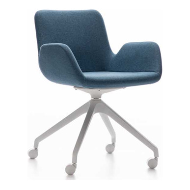 nosva döner mekanizmalı beyaz ayaklı şef koltuğu - küçük detay görsel 3