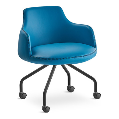 povar deri döşemeli dört ayaklı şef koltuğu