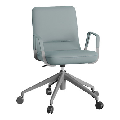 pulsio metal boyalı kol dekoratif çalışma koltuğu