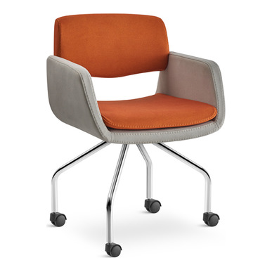 reser krom dört ayak minderli şef koltuğu