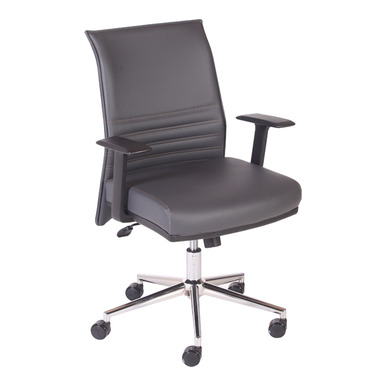 rimata krom ayak derili çalışma koltuğu