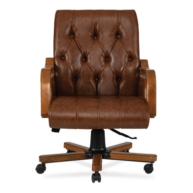 römis ahşap kol ayak derili toplantı koltuğu