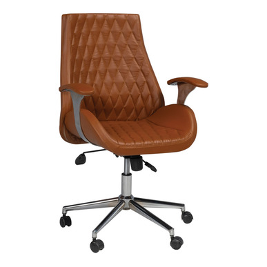 shank motif dikişli derili şef koltuğu