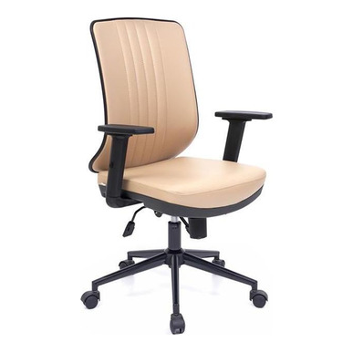 Skota Ayarlı Plastik Kol Derili Şef Koltuğu - Çalışma Koltukları