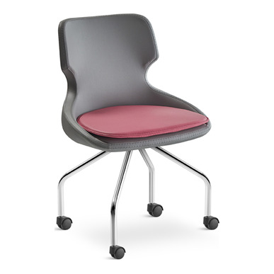 Terce Minderli Krom Dört Ayak Şef Koltuğu - Çalışma Koltukları