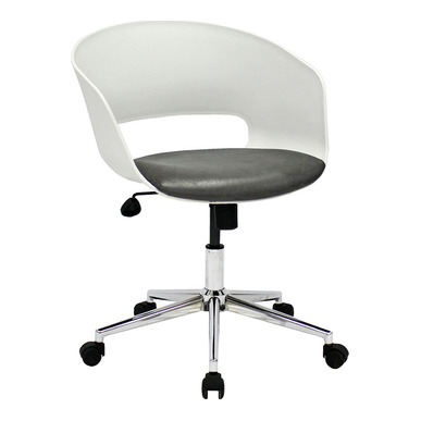 tereos plus beyaz plastik oturak döşemeli çalışma koltuğu