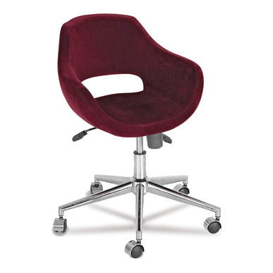 Tivos Modern Krom Konik Ayak Şef Koltuğu - Çalışma Koltukları