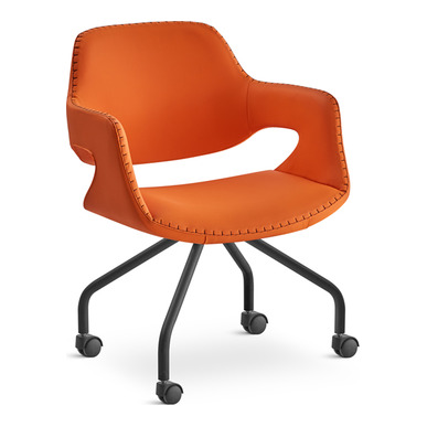 wick dekoratif derili dört ayaklı şef koltuğu