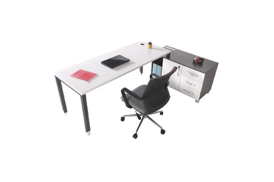 Aveon Etajerli Çalışma Masası 200cm - Çalışma Masaları