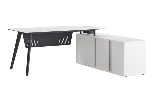 blade etajerli ofis masası