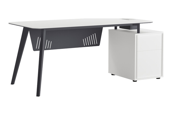 blader etajerli ofis masası