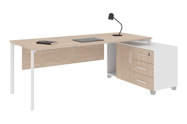 eflorant sağ etajerli 180cm çalışma masası