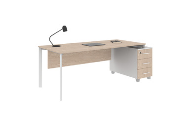 eflorant sağ konsollu metal ayaklı çalışma masası 180cm