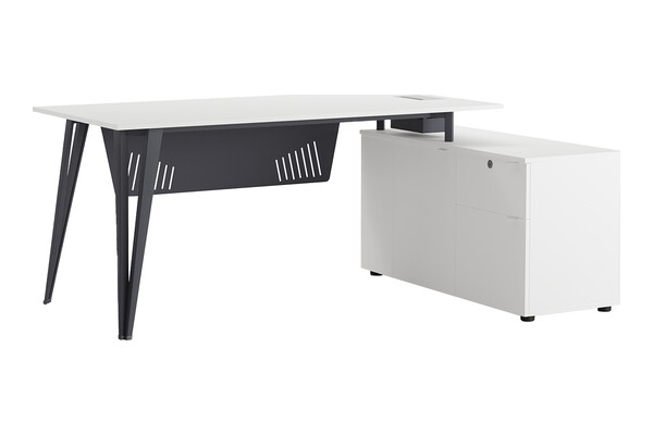 sable etajerli ofis masası