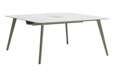 Bladerwork Tasarım Metal Dört Ayaklı Ikili Workstation 140x140cm - Çoklu Çalışma Masaları