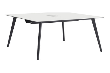 Bladework Metal Dört Ayaklı Ikili Workstation 140x140cm - Çoklu Çalışma Masaları