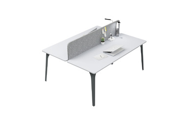 centrawork kumaş seperatörlü ikili çalışma masası 180cm