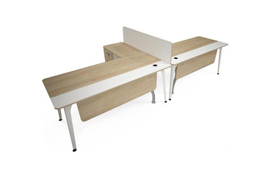 Centrawork Melamin Seperatörlü Ikili Çalışma Masası 322cm