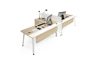 Centrawork Melamin Seperatörlü Ikili Çalışma Masası 322cm
