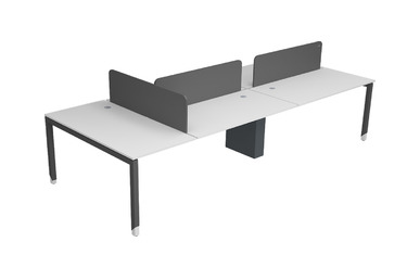 Dicone Beşli Masa 350cm Melamin Seperatör - Çoklu Çalışma Masaları