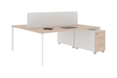 eflorant konsollu melamin seperatörlü 180cm çalışma grubu