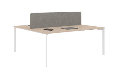 Eflorant Kumaş Seperatörlü 160cm Çalışma Grubu - Çoklu Çalışma Masaları