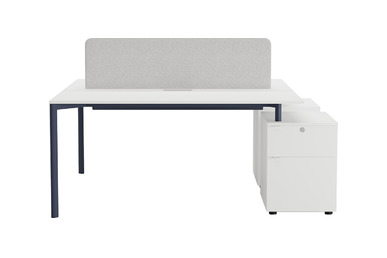 Exeliswork Etajerli Ikili Çalışma Masası - küçük detay görsel 2 - Çoklu Çalışma Masaları