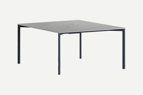 Exeliswork Metal Dört Ayaklı İkili Workstation 140x140cm