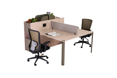 Ferrum Ikili Ofis Çalışma Masası 160cm - Çoklu Çalışma Masaları