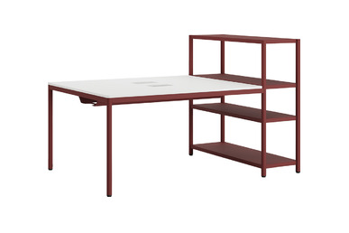 jala kitaplıklı ikili çalışma masası 160cm