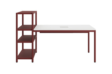 Jala Kitaplıklı Ikili Çalışma Masası 180cm - küçük detay görsel 2 - Çoklu Çalışma Masaları