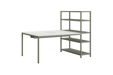 Jala Kitaplıklı Ikili Ofis Masası 180cm - Çoklu Çalışma Masaları