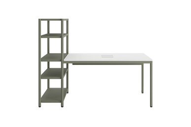 Jala Kitaplıklı Ikili Ofis Masası 180cm - küçük detay görsel 2 - Çoklu Çalışma Masaları