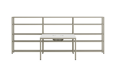 jala modern kitaplıklı ikili çalışma grubu 160cm