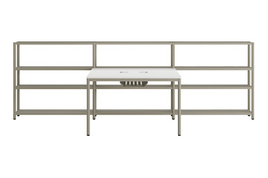 Jala Modern Kitaplıklı Ikili Çalışma Masası 160cm