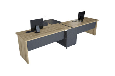 miesto ikili etajerli çalışma masası 330cm