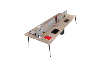 Nario 320 Dörtlü Kumaş Seperatörlü Çalışma Grubu - Çoklu Çalışma Masaları