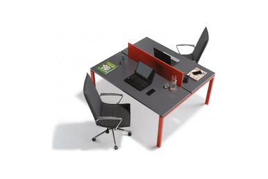 Ostiawork Dört Ayaklı Workstation Çalışma Grubu 140cm - küçük detay görsel 3 - Çoklu Çalışma Masaları