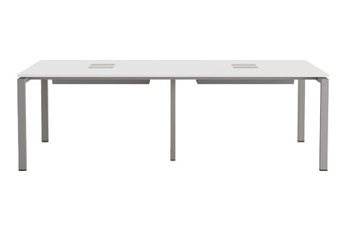 Ostiawork Modern Metal Ayaklı Dörtlü Workstation 280cm - küçük detay görsel 2 - Çoklu Çalışma Masaları