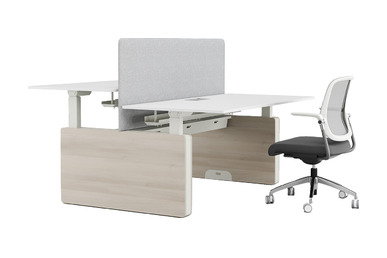 panokato yükseklik ayarlı ikili çalışma masası 140cm