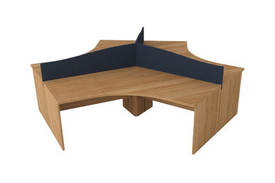 Pinework Üçlü Personel Çalışma Masası 288cm