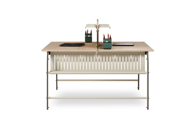 reixa ikili dört ayaklı çalışma masası 140cm - küçük detay görsel 3