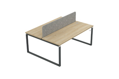 tamarawork metal ayaklı ikili kumaş panel çalışma masası 140cm