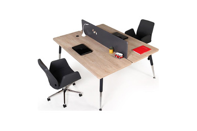 toucher ikili melamin seperatörlü masa 160cm