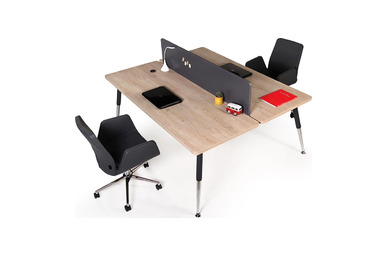 toucher ikili melamin seperatörlü masa 180cm